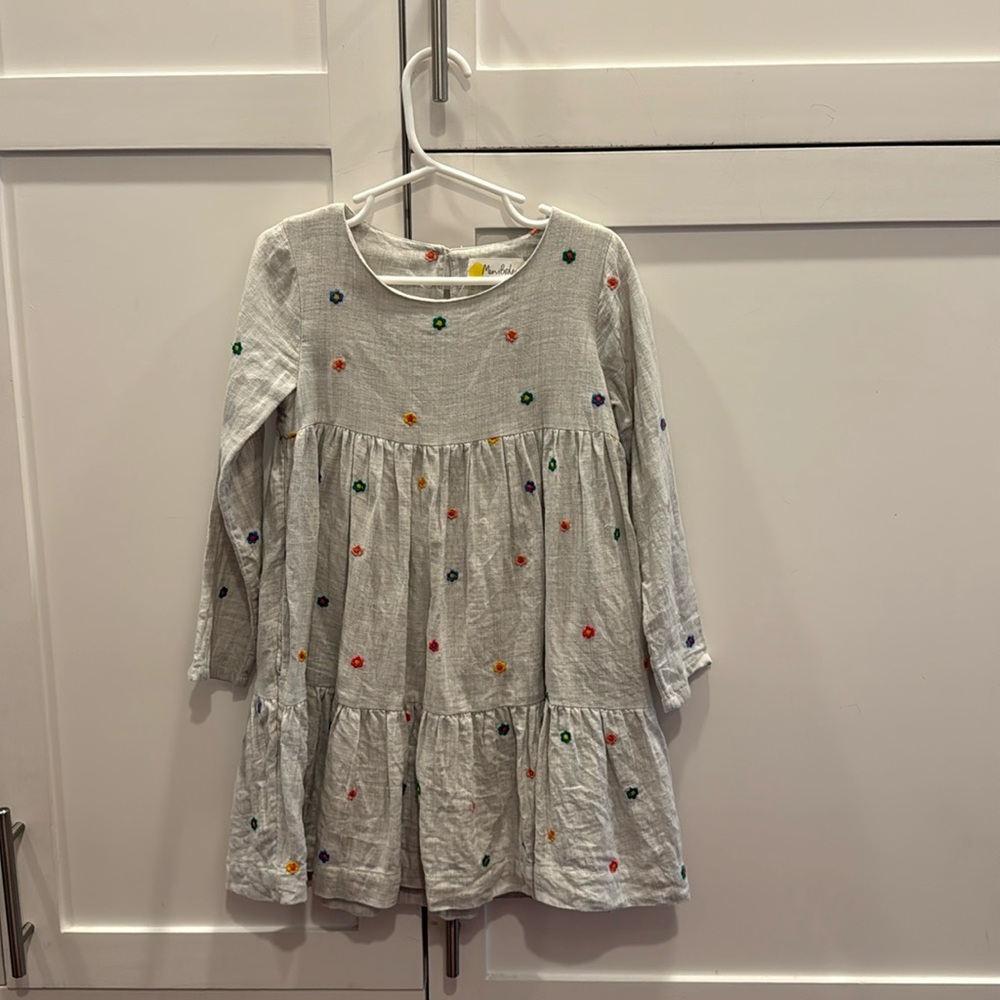 Mini Boden tiered cotton dress 4-5 110cm